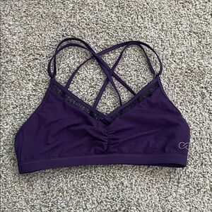 Calia purple bikini swim top